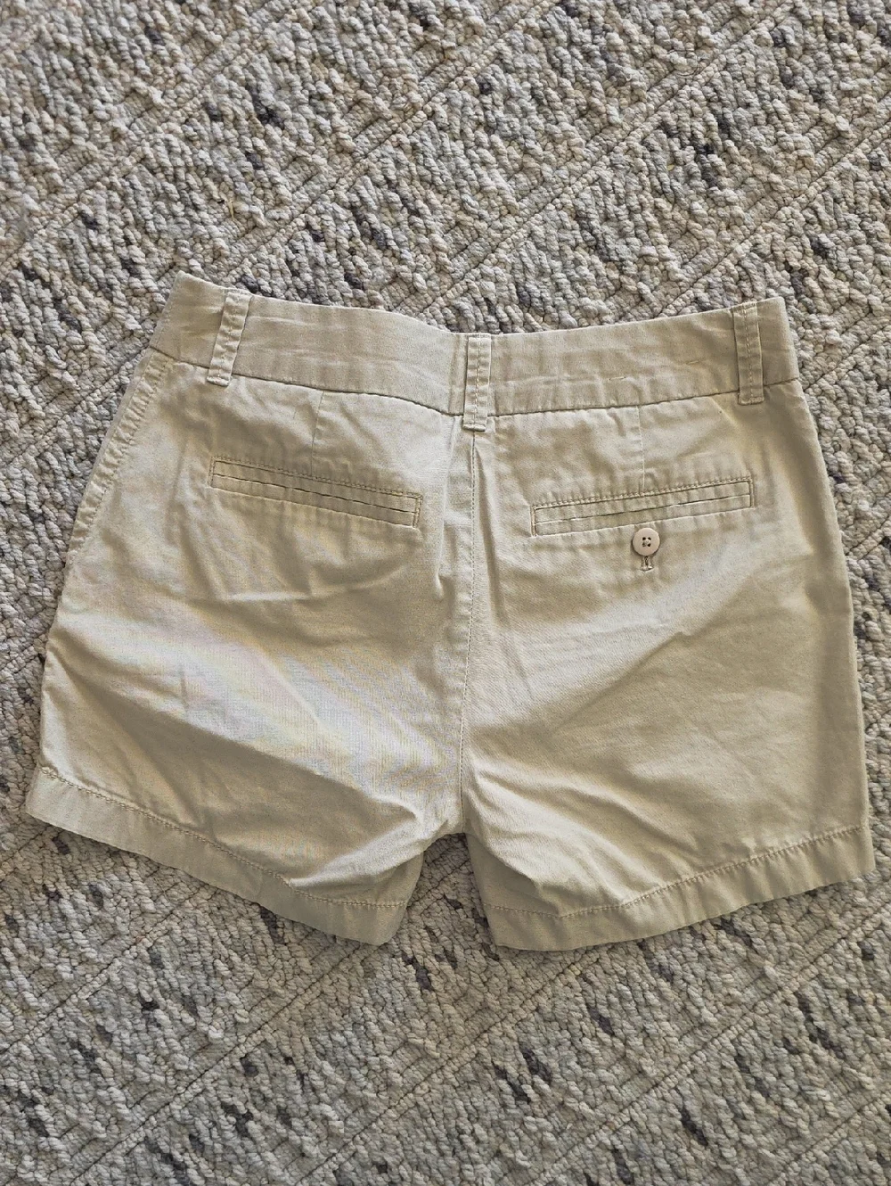 J.Crew Chino Shorts Sz 00 Khaki 100% Cotton Classic Preppy Summer